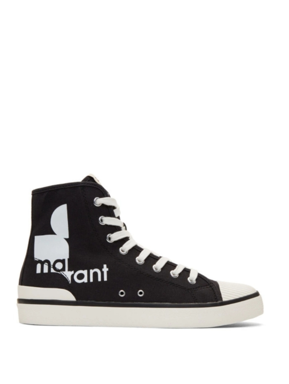 Isabel Marant Black Benkeenh Tennis High-Top Sneakers